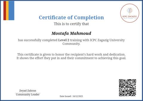ICPC Level 2 Training